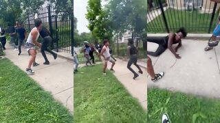 Dude knocks out opponent, fight ends the way it should