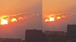 7 suns appeared in China, experts say it was an optical illusion