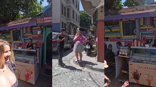 Turkish guys see huge Russian knockers for the first time