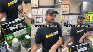 Guy tries to take $42 tip without the customer knowing