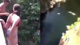 Girl went to jail after pushing her friend off a 60-foot bridge