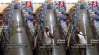 Dude trashes the place after getting denied a phone and tequila