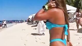 Spectacular view on the beach