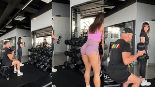 Hubby almost got caught at the gym