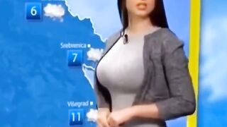 Romanian weather girl sure loves her job