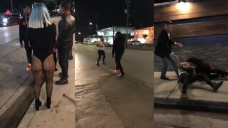 Fight video, but I am distracted by something else