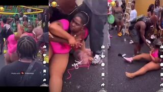 Group of chicks beating the crap out of each other