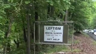 Funny sign in middle of nowhere