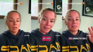 Woman borrowed under $28k for school, paid back $38k, balance is $58k bc of interest