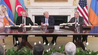 Trump gets Azerbaijani and Armenia to sign peace and economic agreements at the White House