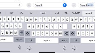 My phone updated and now it's being offensive