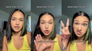 TikToker defends nose rings