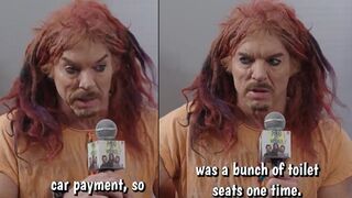 Carrot Top shows off his new look