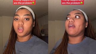 Woman says Trump supporters are mean for mocking the "chirping" smoke detector