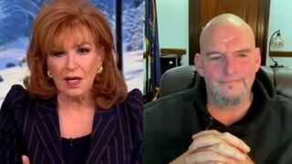 Behar visibly upset as Fetterman explains that Trump’s NY trial was politically motivated