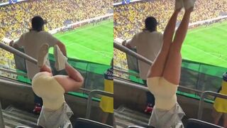 She has no idea what teams are playing, but watch this!
