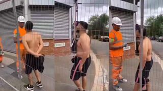 Construction Worker Confronts Man After Racist Outburst