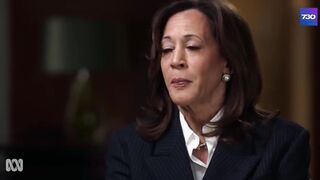 Australian Broadcasting Corporation's Sarah Ferguson REPEATEDLY CALLS OUT Kamala for ducking question on Biden