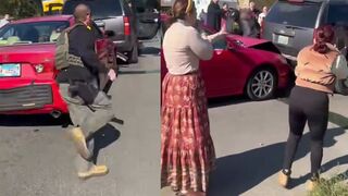 ICE Karen tries opening door on DHS officer, finds out real fast