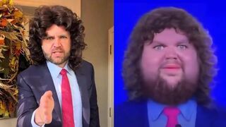 Vance shows off his Halloween costume