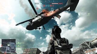 Battlefield 6 chopper taken out, but then has a shock landing