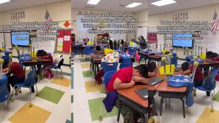 North Carolina teacher records her class on TikTok bc she's mad at ICE