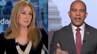 CNBC’s Becky Quick rolls eyes at Hakeem Jeffries for deflecting on questions