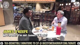 James O’Keefe takes off his clear glasses to reveal he’s James O’Keefe