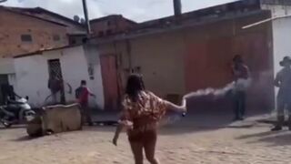 She messed around with dynamite, she found out