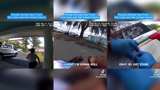 Cop tasers woman who hits the ground like a sack of bricks