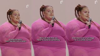 Body positivity activist says she cut off her entire family who are “quiet” on Palestine