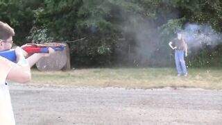 12 Gauge Dragon's Breath shotgun is insanely awesome