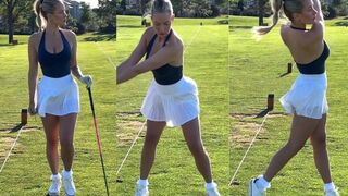 Paige Spiranac has a great stroke
