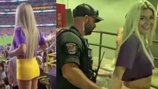 Chick FLASHES entire stadium, then cops show up