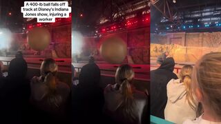 Disney Employee Saves Audience Members From MASSIVE 400lb boulder