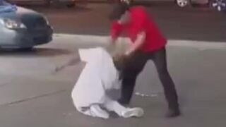 Bro FOLDS IN HALF during fight