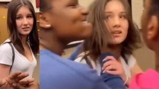 two ugly thugs attack a girl by herself