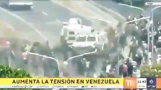 Maduro's police RAN OVER PROTESTERS, and Democrats support him