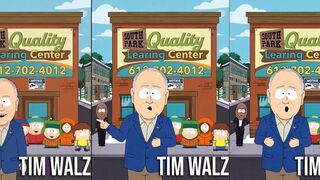 Tampon Tim Walz South Park meme video