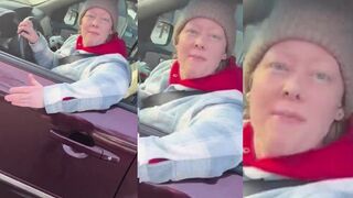 ICE officer video feed from Minneapolis shows woman drive right at him