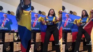 Venezuelans now doing the Trump YMCA dance to Celebrate FREEDOM