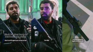 Black Panther Party gathers to stand against ICE