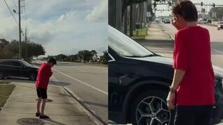 She went after him, now she's crying