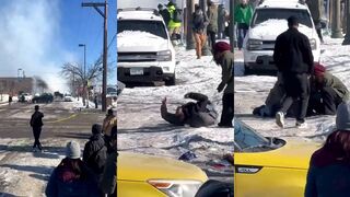 Terrorist gets hand blown off picking up flashbang to throw it back at cops