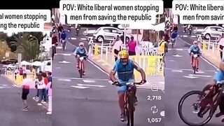 White liberal woman ruins the entire race