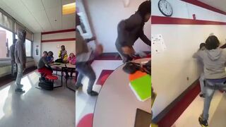 Watch the guy in red pants