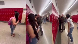 Teacher fights back after getting socked