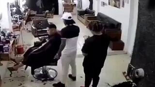 Assassinated in a barber shop