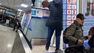 Knife to the flight attendant’s throat, then a hero jumps in