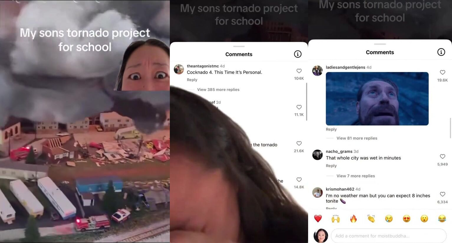 Tornado Project Gone Wrong 👈🤣😂🌪️ (VIDEO)